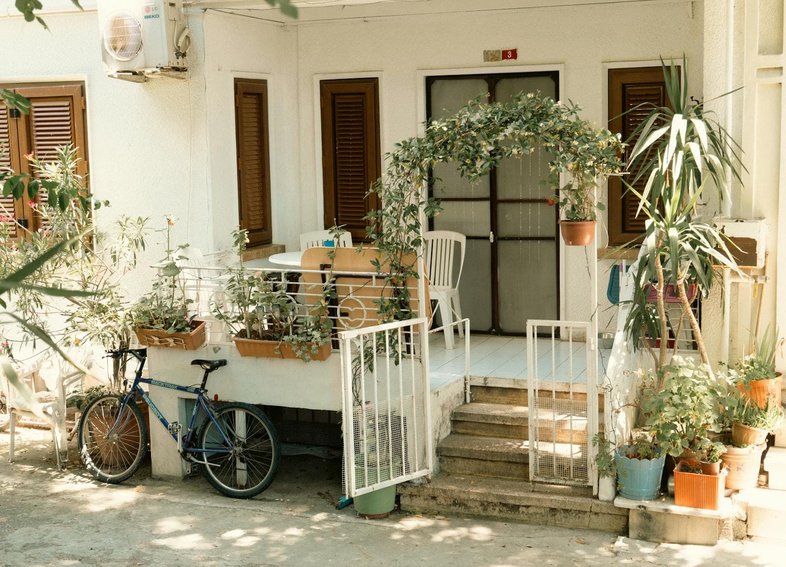 A One-Pot Flower Garden for a Front Step